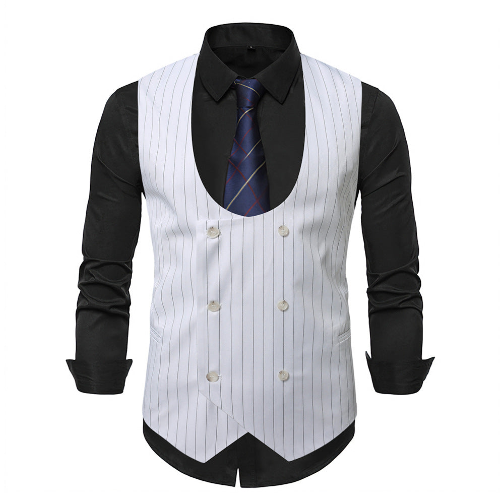 Herrer Elegant Stribet Vest Stilla