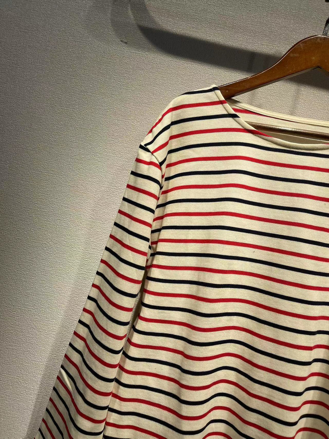 Dame Langærmet skjorte med stribet design og afslappet snit Stilla
