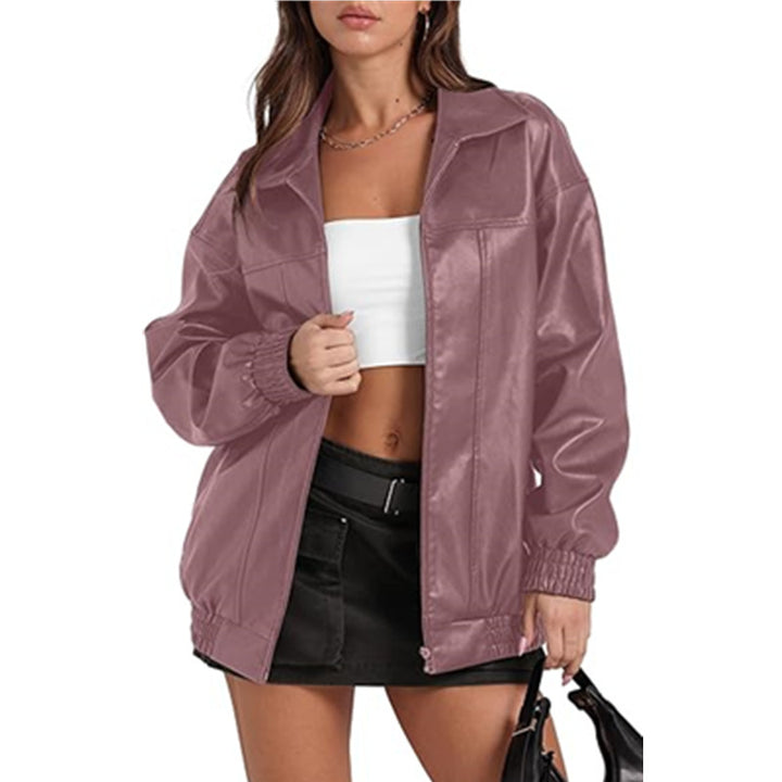 Dame casual overgangsjakke med elastiske manchetter og moderne snit Stilla