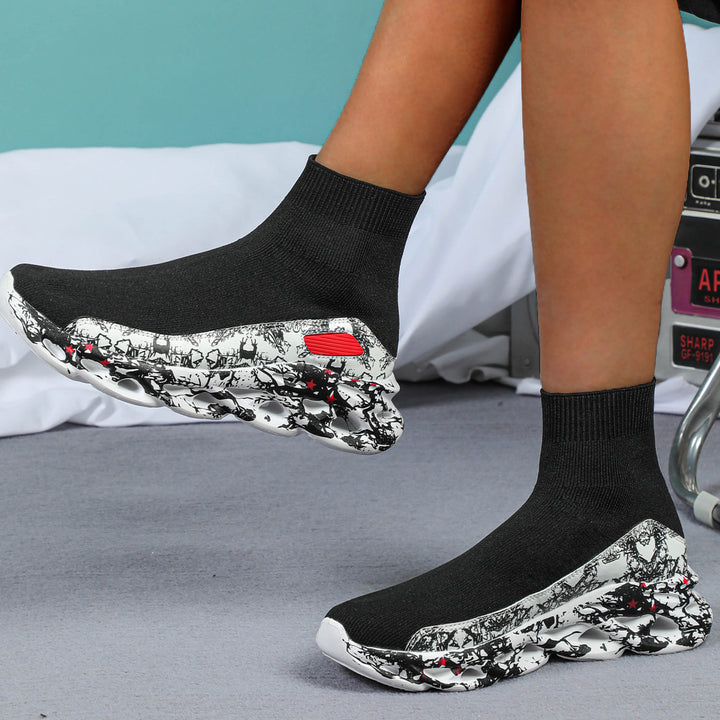 Dame Sneakers med høj skaft og innovativ dæmpning Stilla