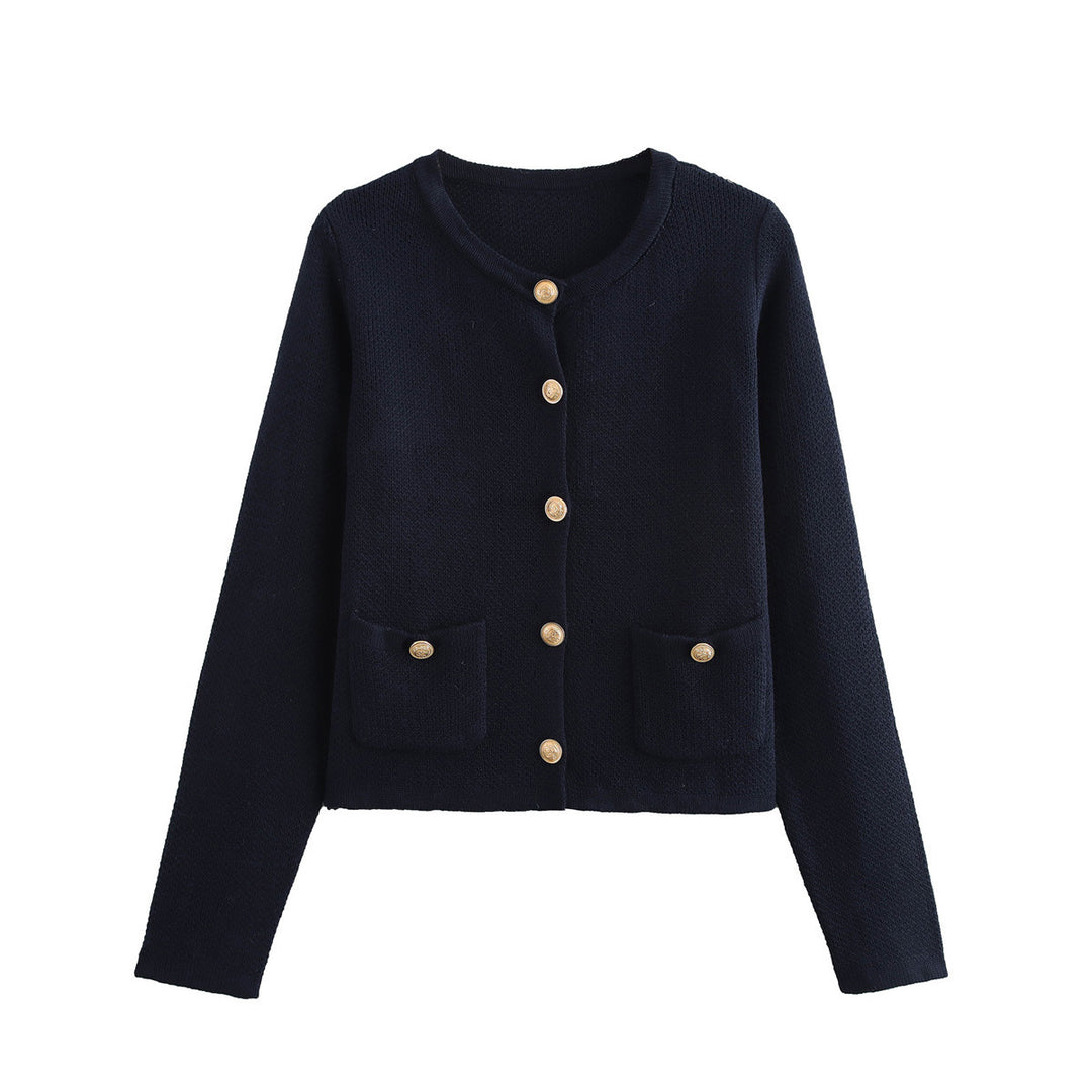 Femme Knap-Op Strikcardigan Stilla