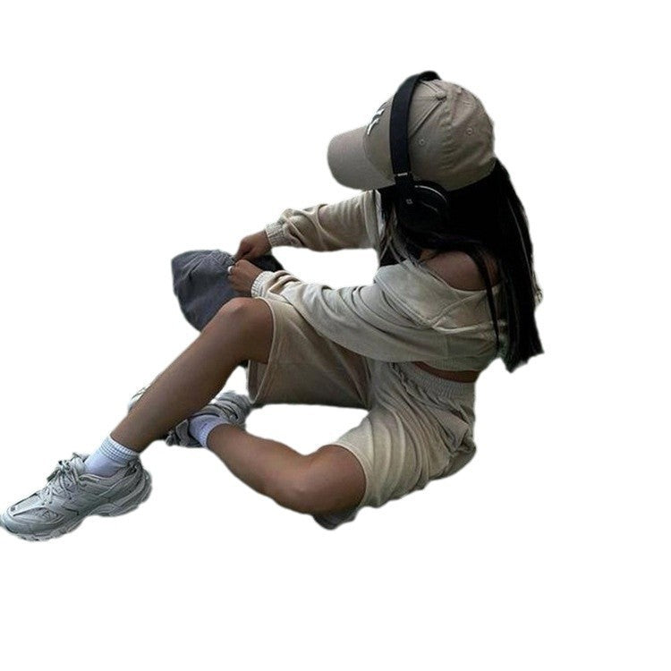 kvinders afslappede shorts med elastisk talje og praktiske sidelommer Skovae