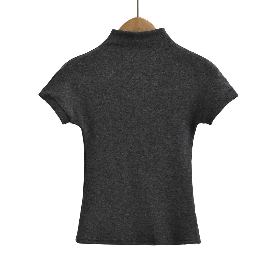 Dame Kortærmet Poloshirt med Ståkrave og tætsiddende pasform Stilla
