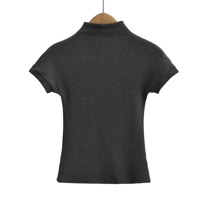 Dame Kortærmet Poloshirt med Ståkrave og tætsiddende pasform Stilla