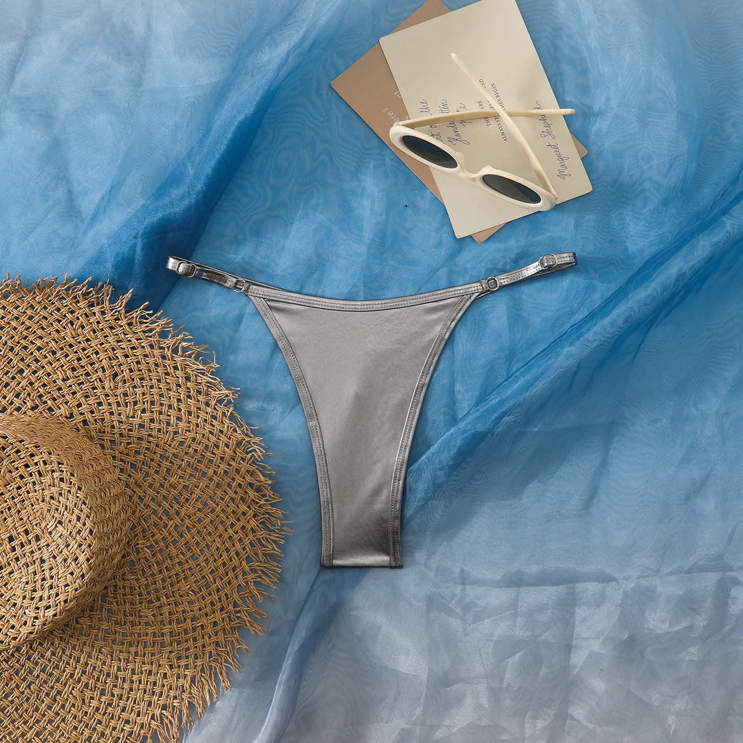 Dame Højskåret Bikini-Trusse med elegant design Skovae