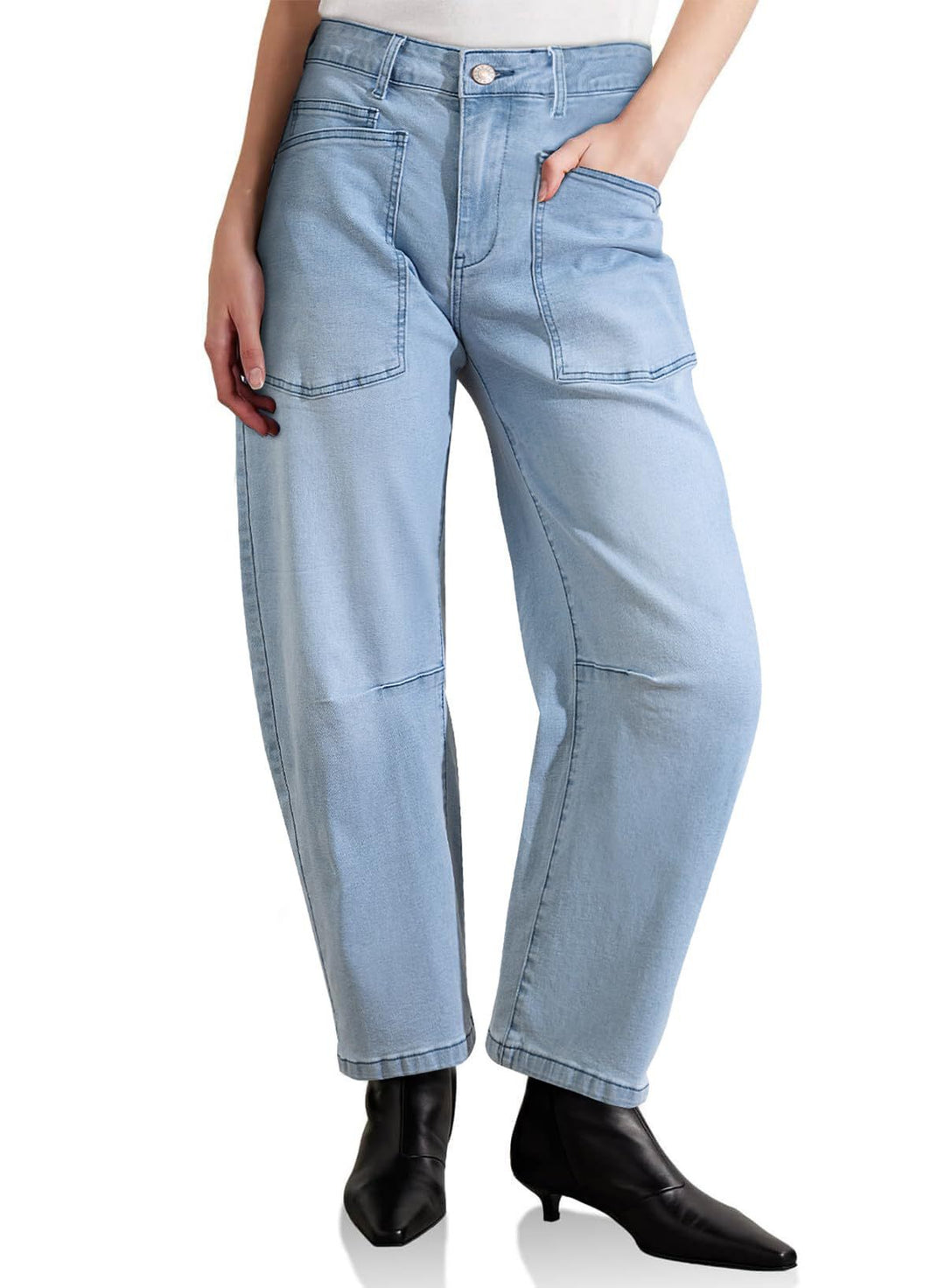Dame Baggy-jeans i afslappet workwear-stil Stilla