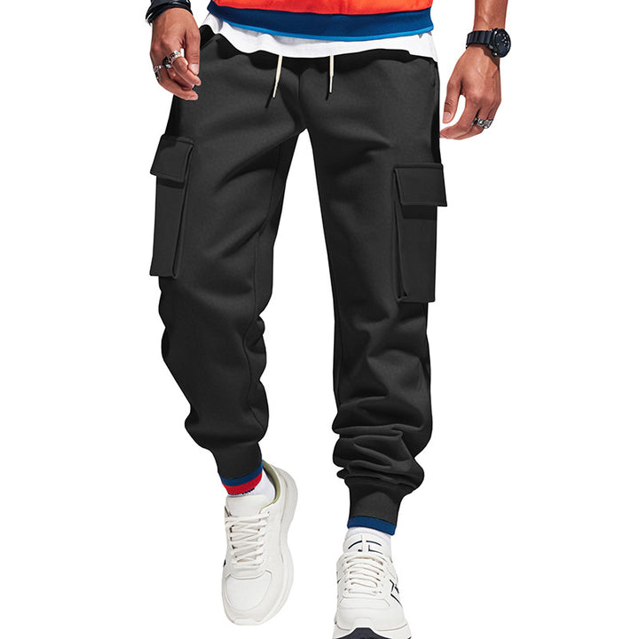 Herren nan urban Utility-jogger med snøre, påsatte klaplommer og elastisk kant Skovae