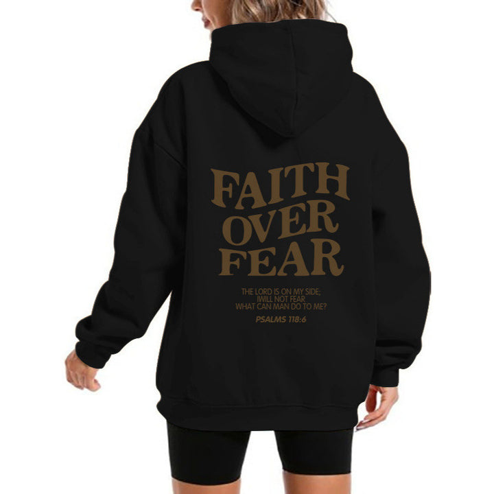 Kvinders hoodie med motiverende tekst og komfortabel pasform Skovae