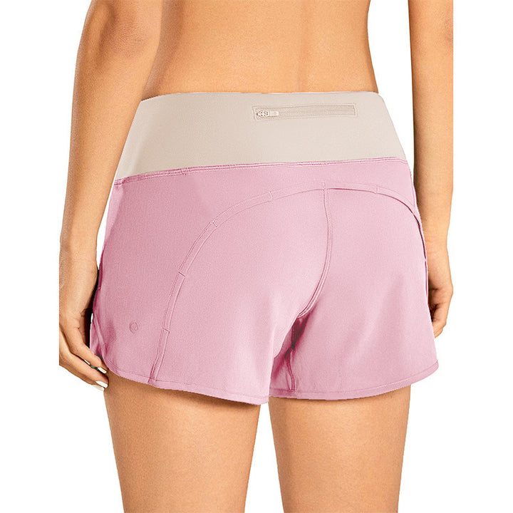 Dame Sporty shorts med højt talje lavet af åndbart materiale Stilla