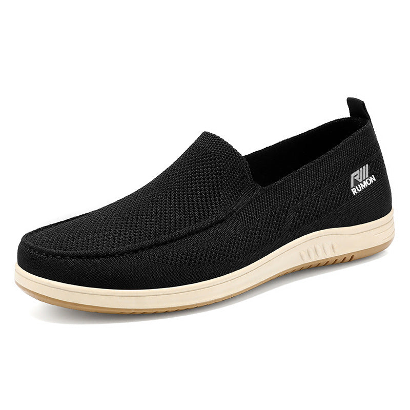 Herrer Komfortable Slip-On Fritidsko med åndbart Mesh-Overmateriale Stilla