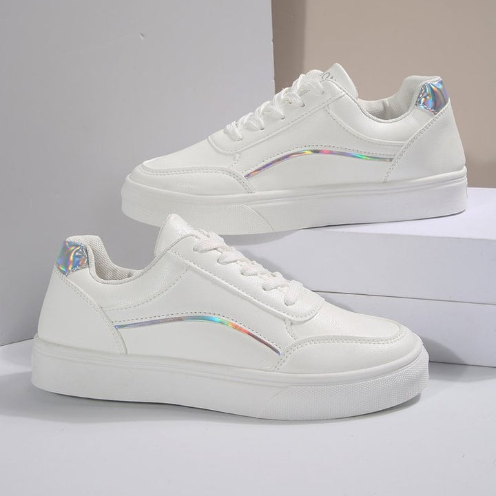 Dame Mode Sneakers med accenter i metallic Stilla