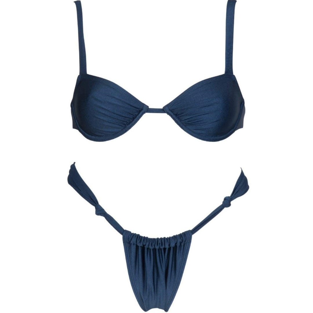 Dame Bikini-sæt med polstrede skåle og raffinerede detaljer Stilla