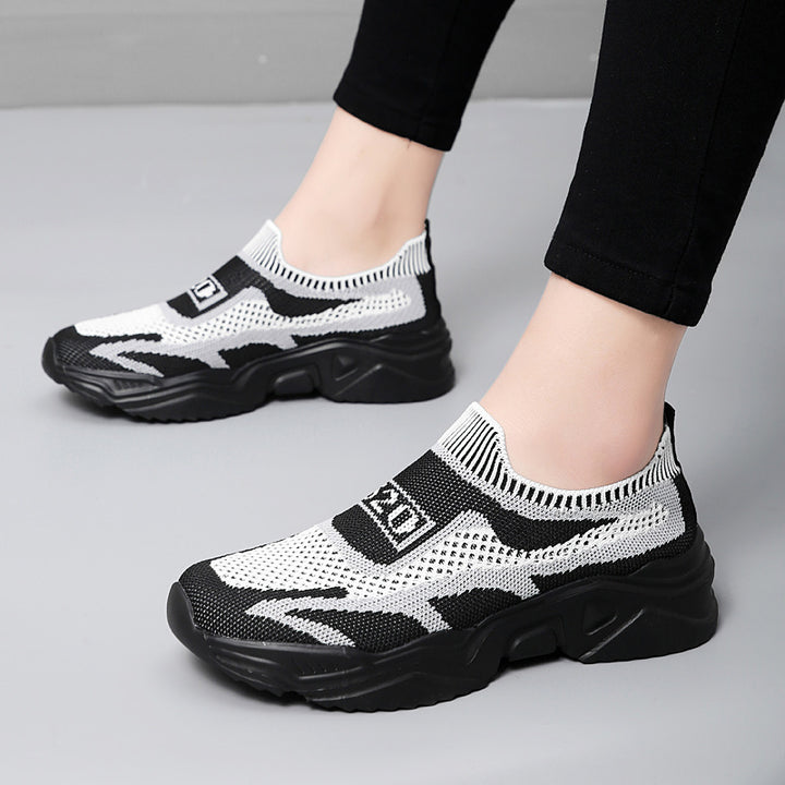 Damer nan sømløs strik-sneaker med sokk-lignende indgang og formet komfortsål Skovae