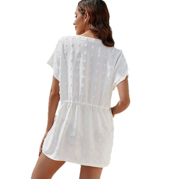 Dame Casual Broderet Strand-Tunika Stilla