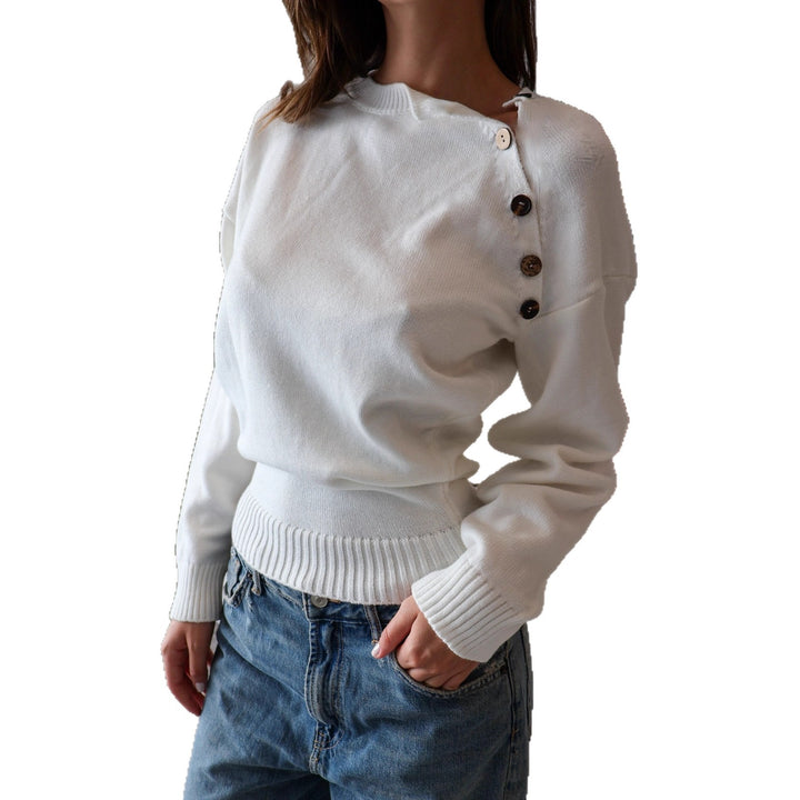 Kvindernes fashionable strikket sweater Stilla