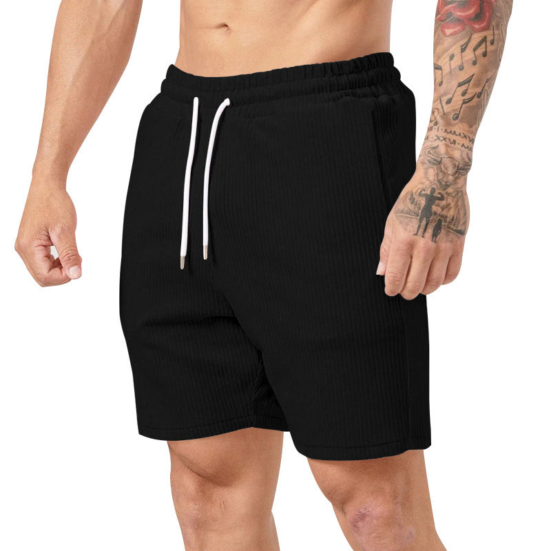 Herre fritidsshorts med elastisk talje og praktiske sidelommer Stilla