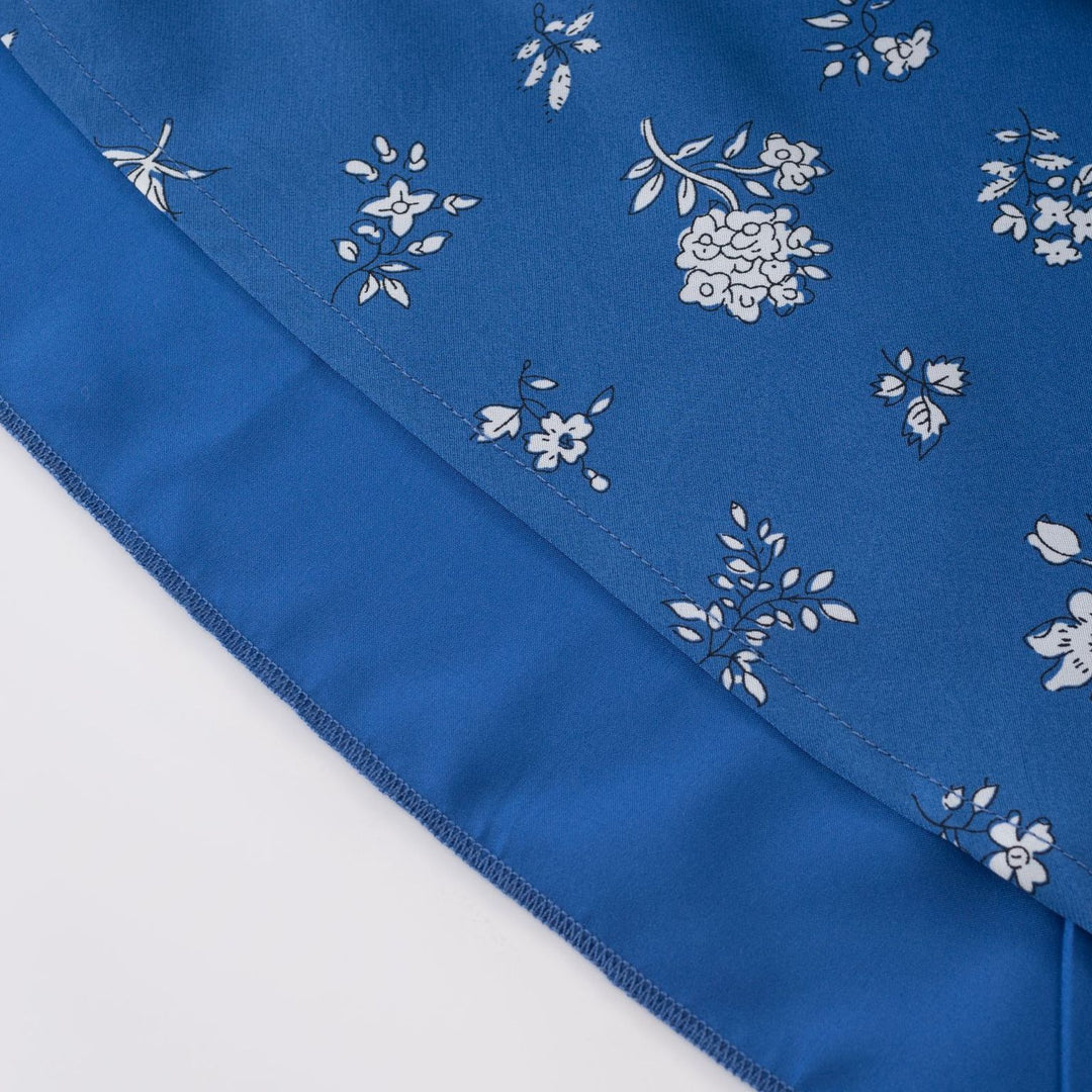 Dame Maxikjole med legende flæsedetalje og blomsterprint Stilla