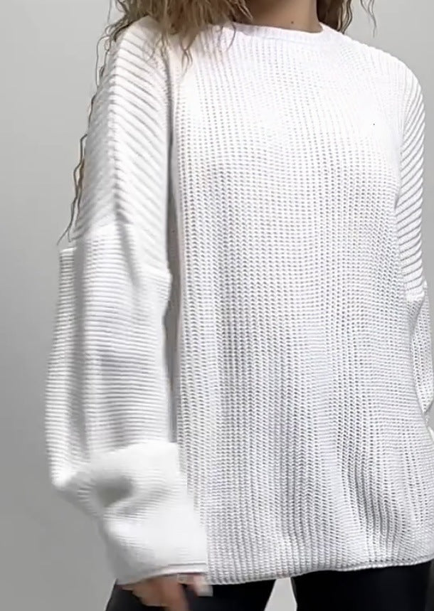 Dame Grovstrik Pullover Stilla