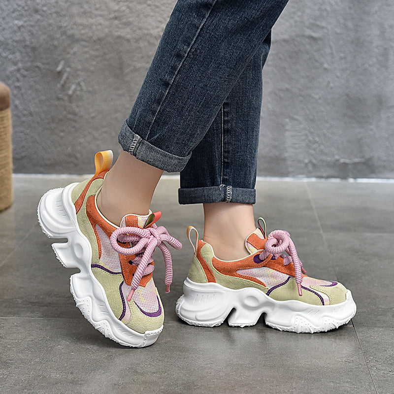 Dame Sporty Chunky-sneakers med åndbart overfladestruktur og innovativt støddæmpningssystem Stilla