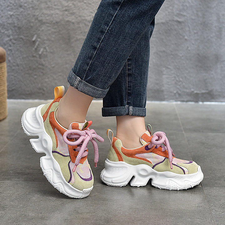 Dame Sporty Chunky-sneakers med åndbart overfladestruktur og innovativt støddæmpningssystem Stilla