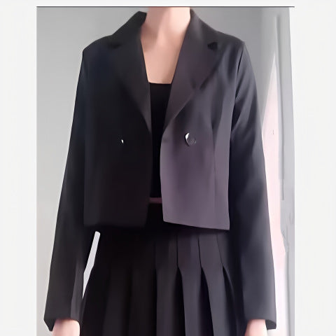 Kvinders fashionable cropped blazer jakke Stilla