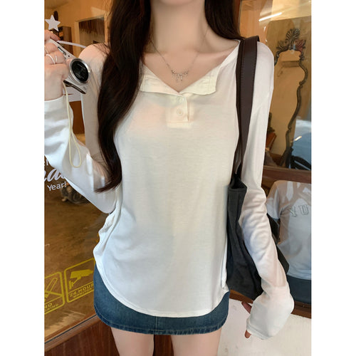Femme Classic Langærmet Henley Top Stilla
