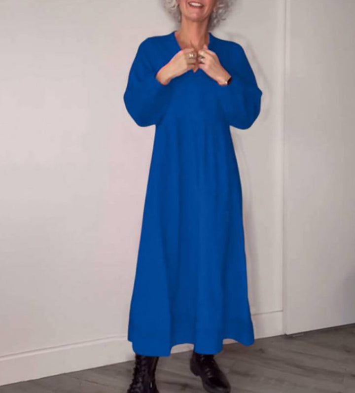 Dame Maxikjole med elegant silhuet og rummelig snit Stilla