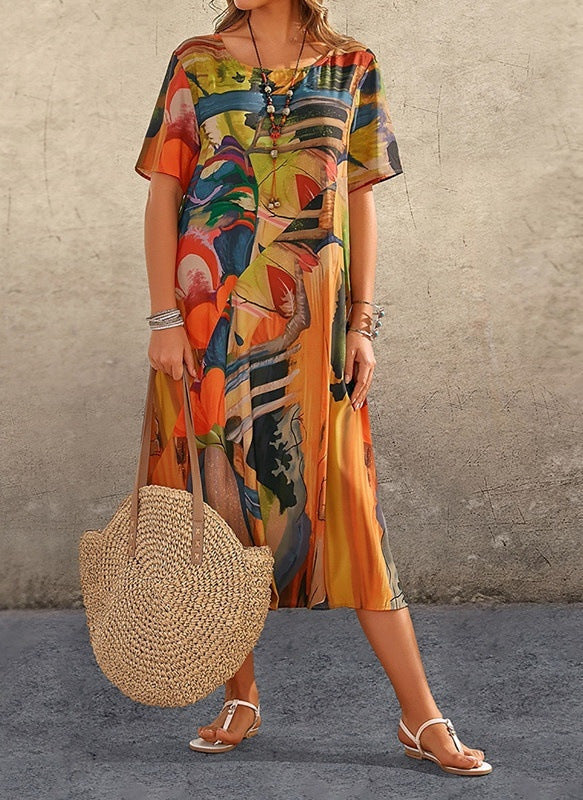 Stilla | Casual Kjole Med Print