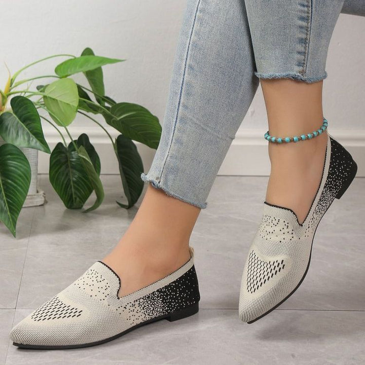 Dame elegante og komfortable ballerinas med moderigtigt overmateriale Stilla