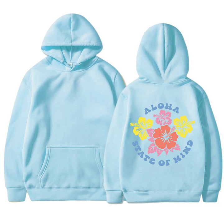 Kvinders hættetrøje med blomster aloha design og behagelig pasform Stilla