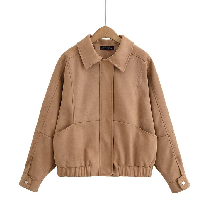 Dame mode vest i høj kvalitet suede imitation Stilla