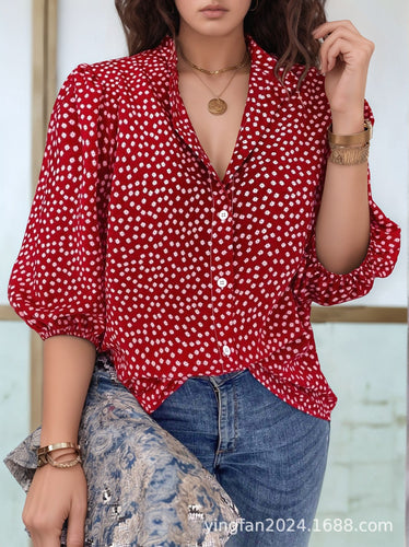 Dame Pletter Knap-Up Bluse Stilla