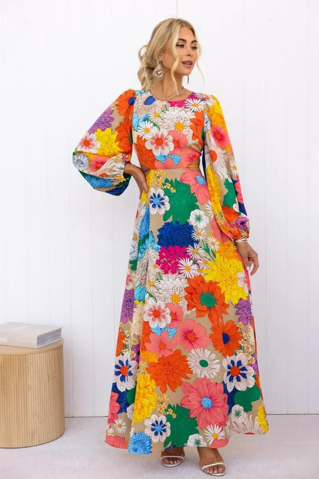 Stilla | Blomsterkjole Med Puffæer