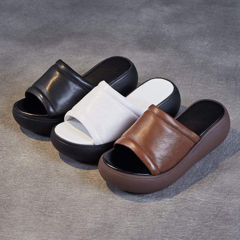 Dame Plattform Rutsche Sandaler med polstret fodseng Stilla