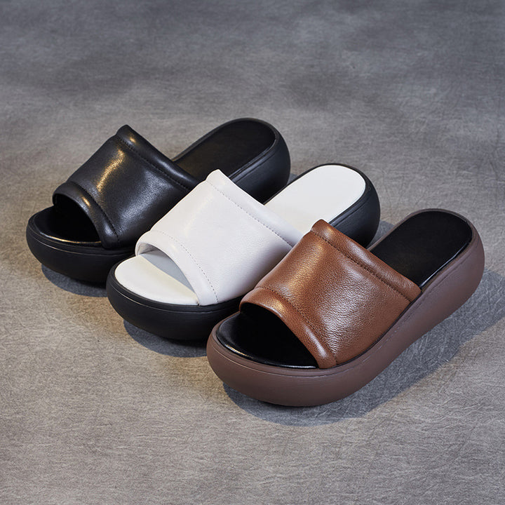 Dame Plattform Rutsche Sandaler med polstret fodseng Stilla