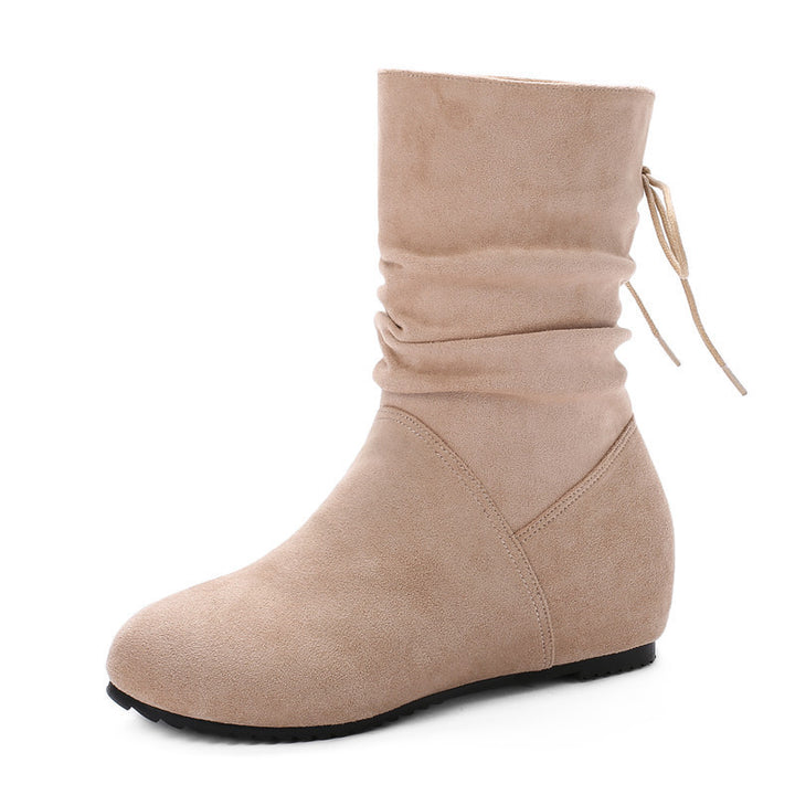 Dame Wedge Støvler med moderne Fald-Design Stilla
