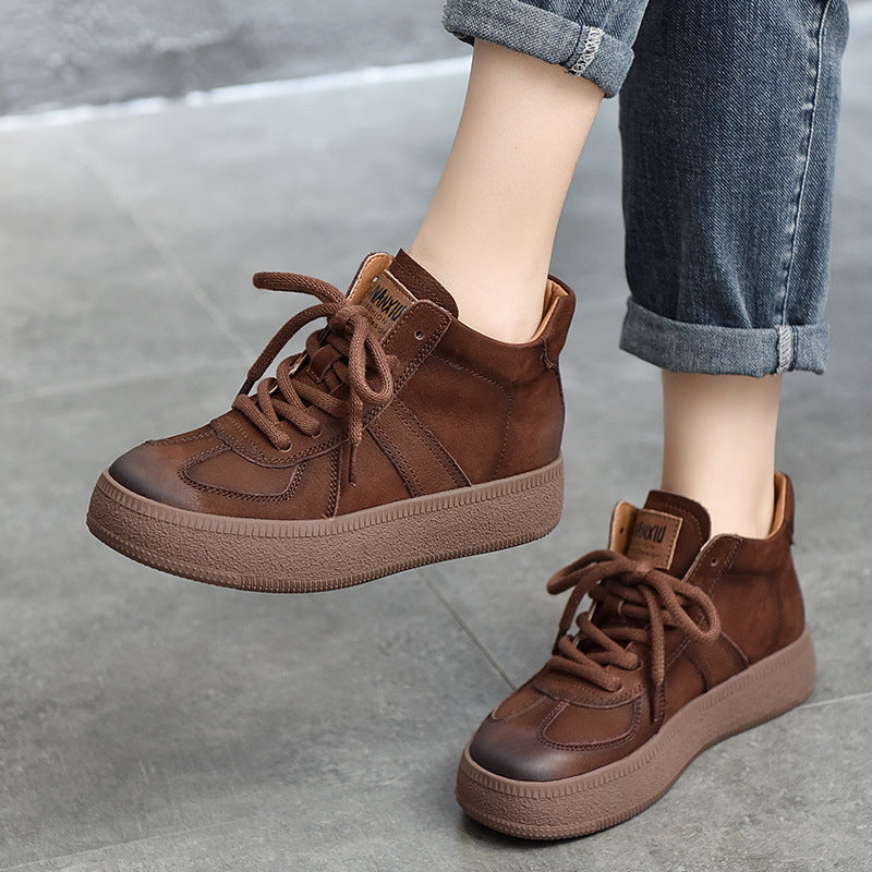 Dame sporty High-Top Sneakers med varmt inderfoder og stabil gummisål Stilla