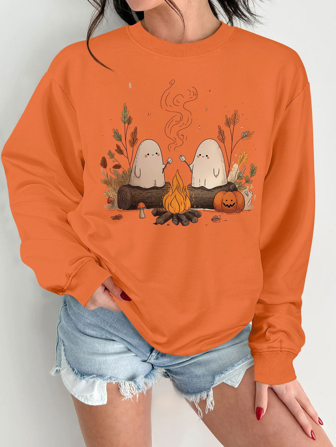 Kvinders sweatshirt med legende spookymotiv og behagelig pasform Stilla