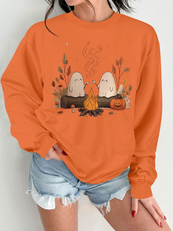 Kvinders sweatshirt med legende spookymotiv og behagelig pasform Stilla