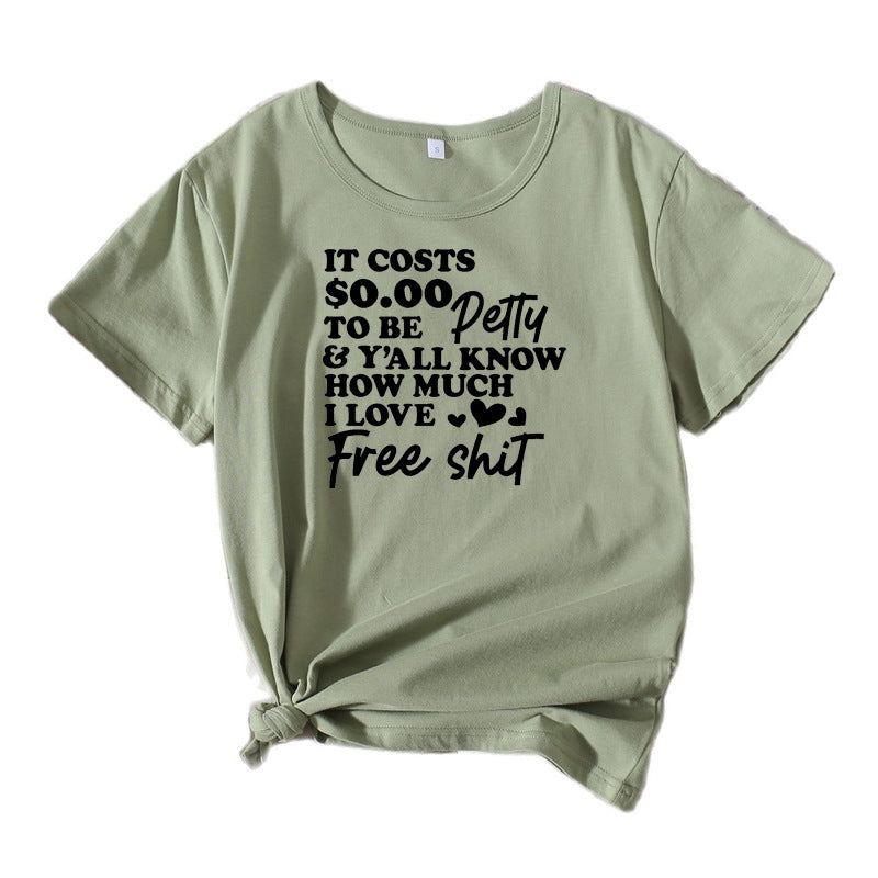 Dame Fritid Sjov Slogan T-Shirt Stilla