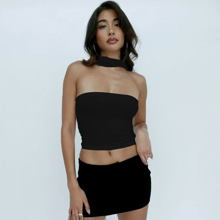 Kvinder strapless cropped top Stilla