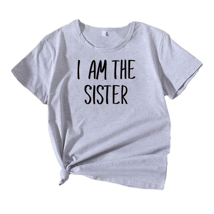 Dame Fritid Søster Statement T-Shirt Stilla
