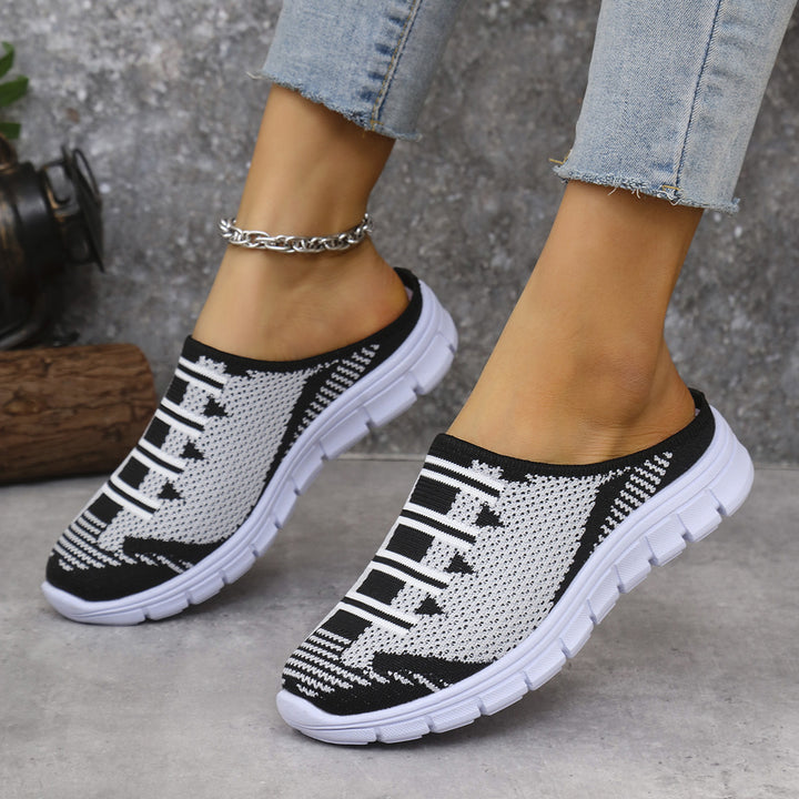 Dame åndbare Slip-On sneakers med elastiske indlæg og fleksibelt design Stilla