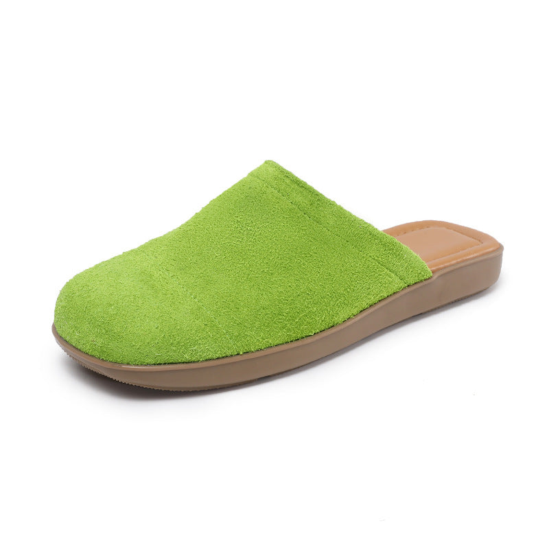 Dame Komfortable Slip-On Mules med blødt suede-overdel og polstret fodseng Stilla