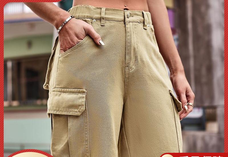 Dame cargo-shorts med elastisk talje og praktiske lommer Stilla