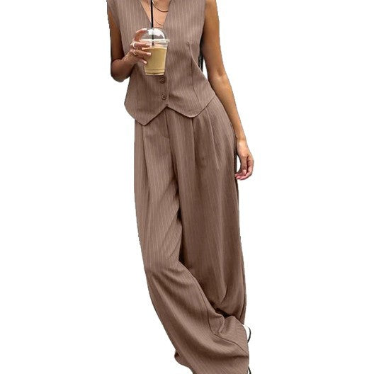 Dame afslappet jumpsuit med elegant blazer Skovae