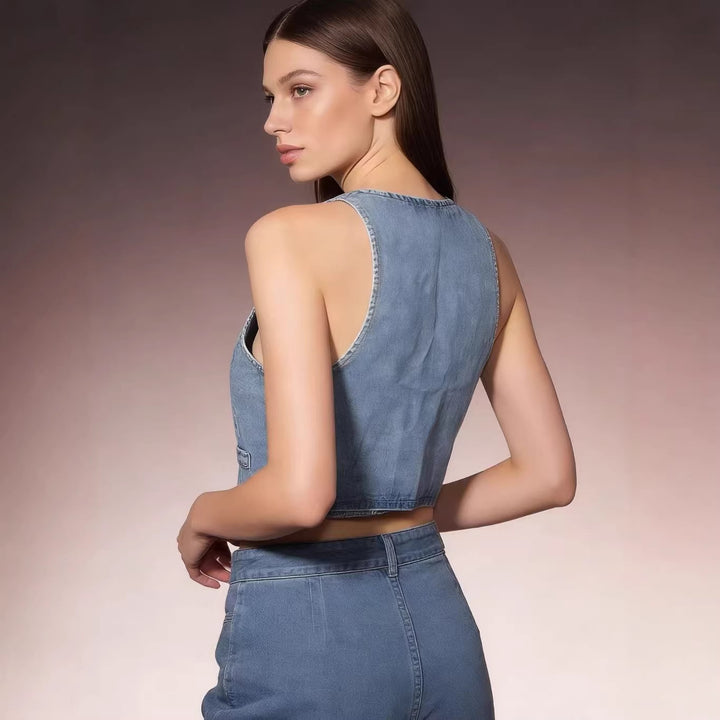 Damer Jeansvest Skovae