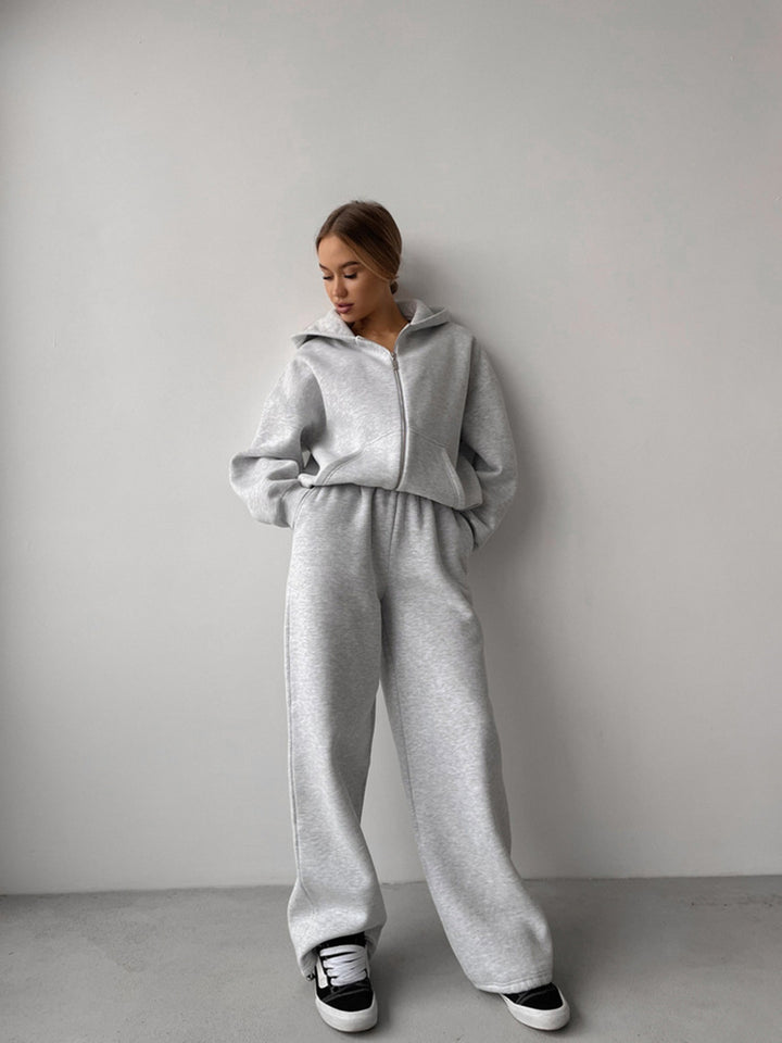 Kvinder casual hoodie og joggingbukser sæt Skovae