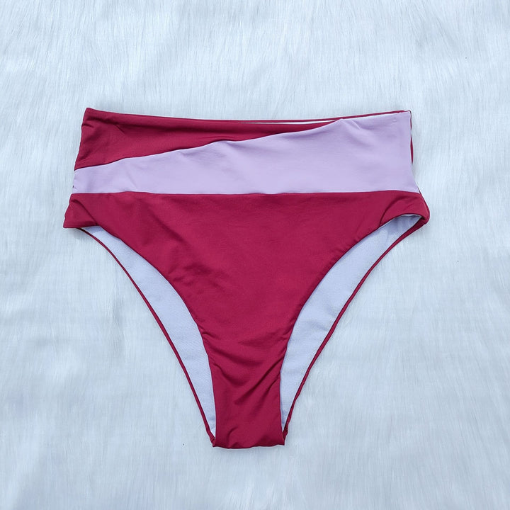 Dame Højskåret Bikini-Sæt med innovativt Design Skovae