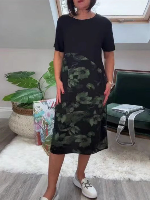 Damekjole med blomstret design Stilla
